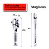 StrugDeas 1/4-Inch Drive Ratchet Wrench, 72-Tooth Stubby Quick-Release Socket Wrench