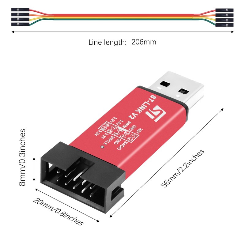 AYWHP 1 x Link/V2 Link Link M8 M32 Downloader Aluminium