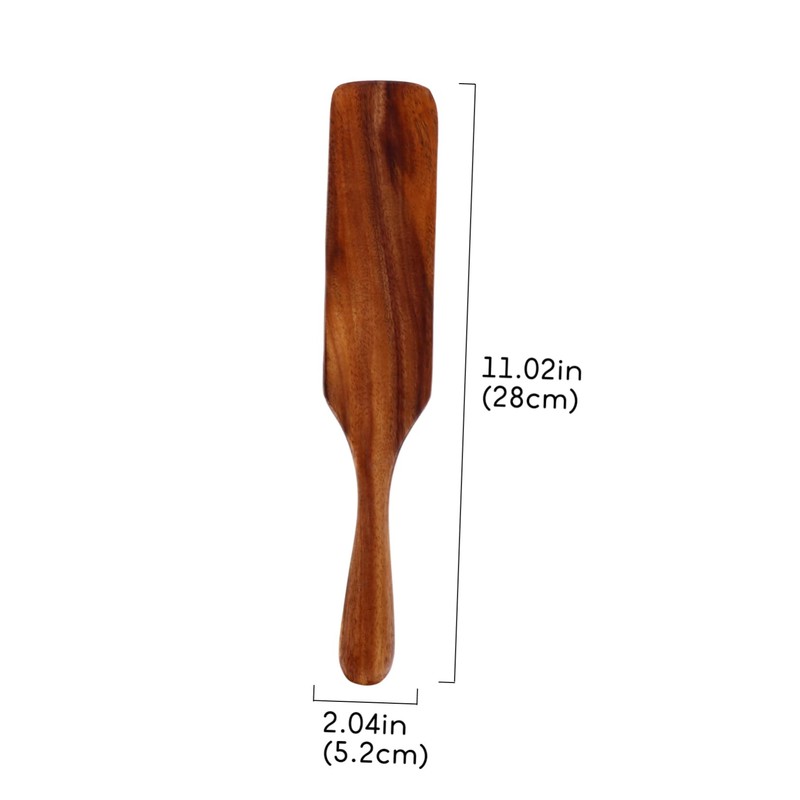 Hemoton Wooden Spurtles Wood Spatula Slotted Spurtle Stirring Spatula Wooden