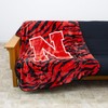 College Covers Nebraska Cornhuskers Raschel Throw Blanket, 60 in by