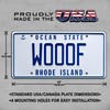 Dumb and Dumber | WOOOF | Metal Stamped License Plate