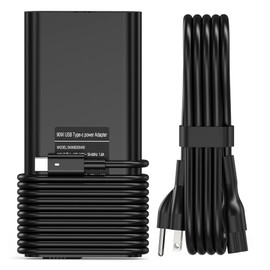 90W USB C Laptop Charger Compatible with Dell Latitude 3400 3500 5289 5400 7300 5300 7400 7390 7200 2in1 XPS 15 13 Precision 3540 0TDK33 DA90PM170 Type C AC Adapter