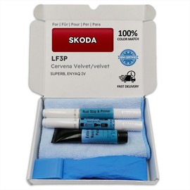 Genuine Colors Paint Pen Cervena Velvet Red LF3P for Skoda Superb Enyaq IV