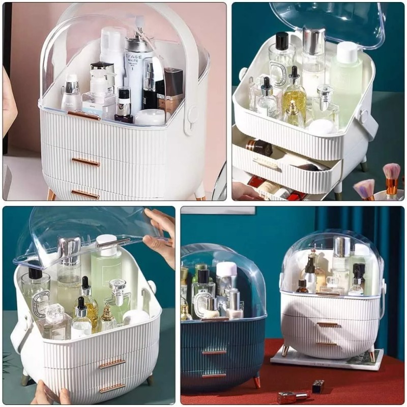 Beaupretty Caja Organizadora De Maquillaje A Prueba De Polvo
