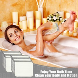 10 Paquetes Toallas Exfoliantes para Cara y Cuerpo Toallitas de Baño de Tejido Exfoliante Suave Paño de Ducha para Fregar de Nailon Paño de Baño de Masaje para Mujer Hombre (Borde Gris)