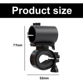 xiruiubao Torch Mount Bicycle, 360 Degree Rotatable Bicycle Light Holder Front, Universal Quick Release Bicycle Light Clamp for Mountain Bike and Outdoor Riding, Pack of 2
