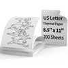 Thermal Paper,Continuous Printing Paper 8.5 x 11 Inch,Letter Thermal Paper