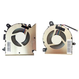 Rangale New Replacement CPU and GPU Cooling Fan for MSI GF63 GF65 Thin MS-16R1 MS-16R2 MS-16R3 MS-16R5 WF65 Series PABD08008SH PAAD06015SL (Left + Right Side Fans)
