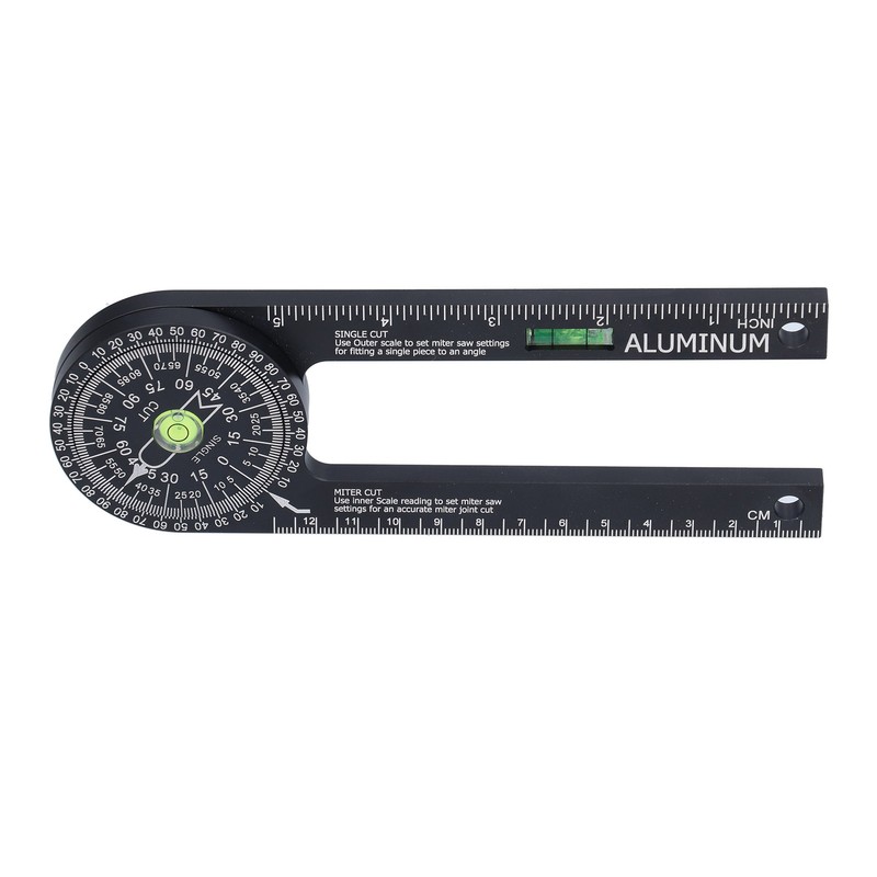 Miter Saw Protractor Metal Angle Measurement Finder Gauge Cutting Guide
