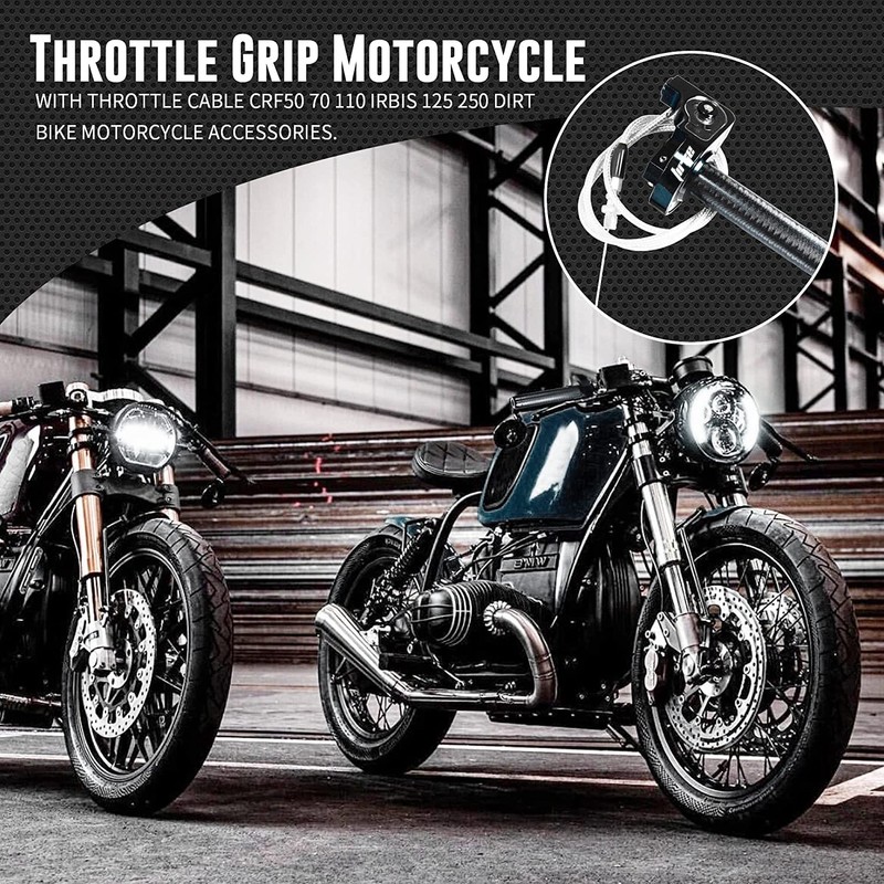 Throttle Grip Motorcycle 22mm CNC Aluminum Quick Twister Throttle Cable
