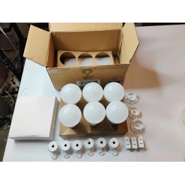 Living Glow 6 Battery Backup LED Bulbs CP-BL03-9WELN Daylight Soft White 800LM