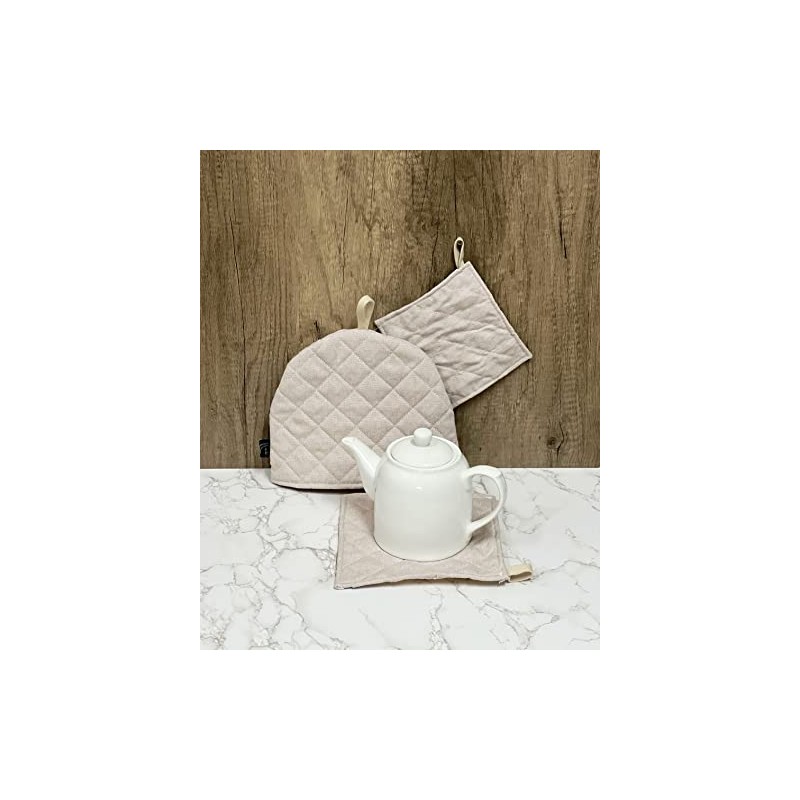 Kuai Tea Cozy Pot Mat, Set of 3, Tea Cozy