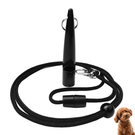 TRHDFW 211.5 Dog Whistle Black with Whistle Band，dog whistles for recall