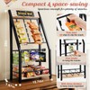 Pinzoveco Chip Rack Display Stand, 4 Tiers 24 Clips Snack