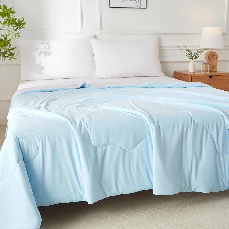 Cooling Comforter King, Q-Max 0.45 Lightweight Breathable Cooling Blanket