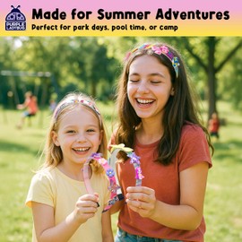 PURPLE LADYBUG DIY Headband Making Kit - Crafts for Girls Ages 6-8, 5-9 Years Old Girl Gifts, Birthday, Hair Accessories, Fun Summer Activities for Kids, Back to School Gifts for Students