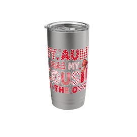 Cute My Aunt Has My Cousin In The Oven Pregnant Reveal kids Stainless Steel Insulated Tumbler