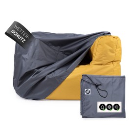 Lumaland Weather protection cover for the modular armchair, tarpaulin bean bag, weatherproof, protective bean bag, waterproof, rain cover and sun protection for armchairs, cover sofa and pouf