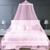 FFTANXS Mosquito Net Canopy, Pink, Size W 413.4" x L