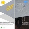 VOUNOT 3x3x3m Sun Shade Sail, Waterproof Outdoor Garden Sails Triangle
