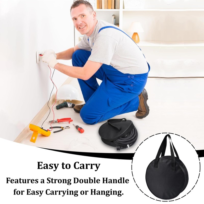 Electric Car Cable Case, Waterproof, Heavy Duty Cable Storage Bag,