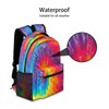 Rainbow Tie Dye Backpacks for Girls Boys, Abstract Travel Backpack