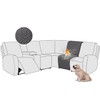 ALIECOM 100% Waterproof Recliner Sectional Couch Covers L Shape Stretch