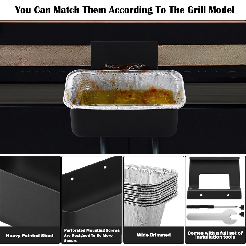 Griddle Grease Catcher for Blackstone Grill with 10 Pack Grease
