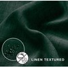 KOUFALL Hunter Green Shower Curtains for Bathroom Decor,Washbale Linen Fabric