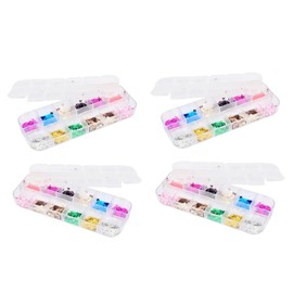 Healvian 4pcs DIY Nail Art Charms Sequins Paillettes Nail Design Fashion Decorations for Manicure Accessories