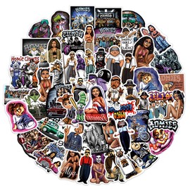 100PCS Homies Stickers, Aesthetic Vinyl Waterproof Cool Stickers Packs for Water Bottles Laptop Scrapbooking, Graffiti Hip Hop Bro Decals for Adults Teens Kids