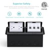 WEBANG Dual Pop-Up Floor Box Electrical Kit, 20A Tamper Resistant