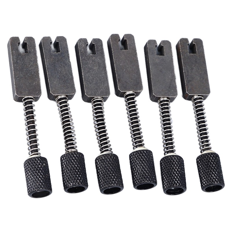 6 Pcs Headless Electric Guitar Bridge Saddle Precise Pitch Adjustment