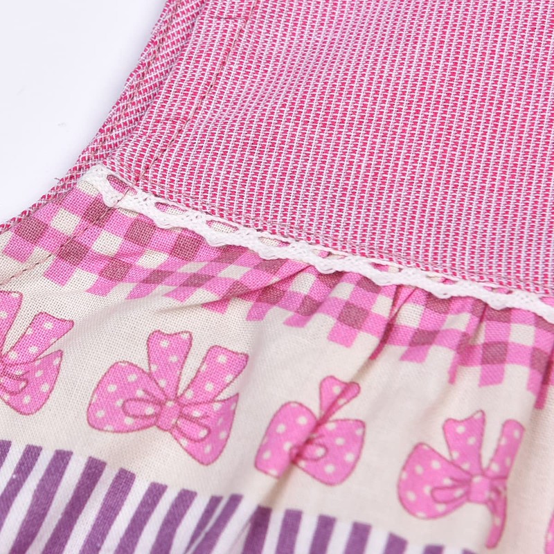 Kuguru Japan KAP108-01 Kids Apron, Purple, 39.4 inches (100 cm),