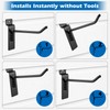 Patioer 36 Pack Slatwall Hooks Assortment, 4/6/8 Inch Heavy Duty