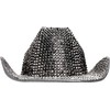 Toyland® 36cm (14") Black Luxury Rhinestone Cowboy Hat with Iridescent