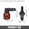 A ABSOPRO Car Fuel Line Hose Quick Release Connector Kit