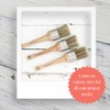 Chalk Style Paint Brush - Oval Brush with Synthetic Bristles