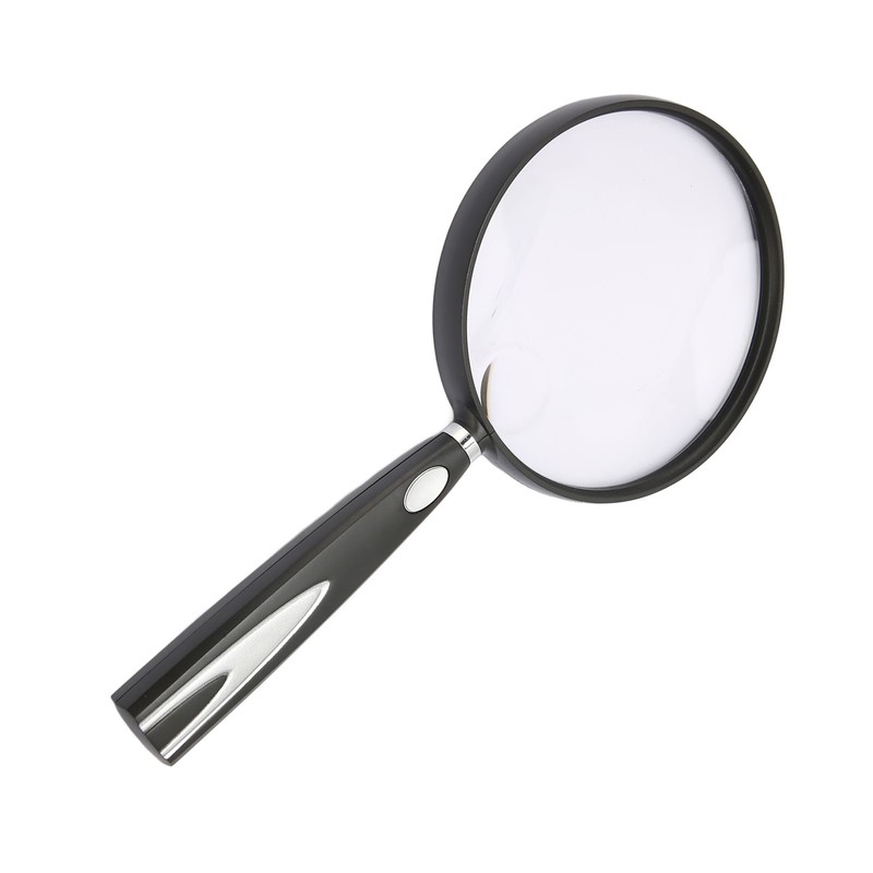 Handheld Magnifying Glass 2X 4X Handheld Reading Magnifier Skid Resistance