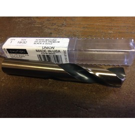 Viking Drill and Tool 88050 Type 260-UB 135 Degree Split Point Magnum Super Premium Screw Machine Length Drill Bit, 19/32"