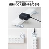 Elecom ECT-3120WH Power Strip Lightning Guard, 6 Sockets, 6.6 ft