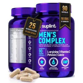 Vitaminas para Hombre – Multivitamínico Hombre con Maca Negra, L-Arginina, Vitaminas A, C, D3, E, Complejo B, Zinc, Magnesio y Potasio – Suplemento Di