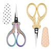 Premium Small Craft Scissors with Beautiful Decos - Comfortable Handles