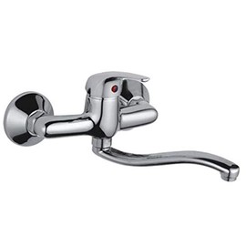 K30-102S Modern Design Kitchen Tap Wall Fitting Chrome (102S)