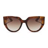 DIFF Ivy Designer Sunglasses for Women, UV400 Protection, Sequoia Tortoise