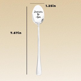 Christian Gifts for Tea Drinkers Dad Mom Birthday Gifts for Son Daughter Jesus Tea Spoon Gift for Sister Brother Christian Gifts for Women Men Boyfriend Girlfriend Gifts for Friend Bestie