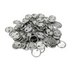 100 Sets Blank Button Badge Parts Set Round Shape Rust