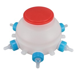 Lamb Milk Feeder Bottle, 6 Pacifier Round PC Plastics Easy to Clean Sheep Feeding Cup, Portable Safe Milk Pot for Piglet Lamb, Lamb Feeding Bottle for Piglets and Lambs