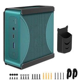 Maozhren Mini PC Mount Compatible with Beelink SER7, SER7 MAX, Vesa/Wall/Under Desk, Mount for Beelink Mini PC, Easy to Install, Black