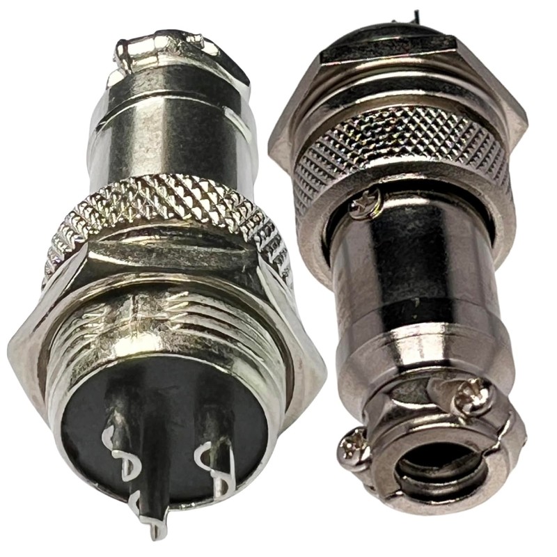 Cess Aviación Plug 3-Pins 16 mm Panel GX16 – 3